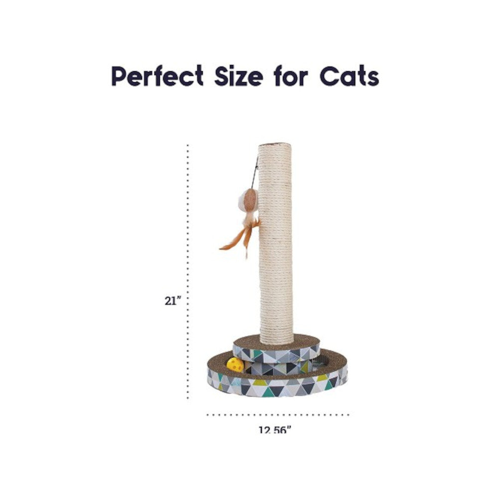 Scratch And Play Tower Track Cat Scratcher