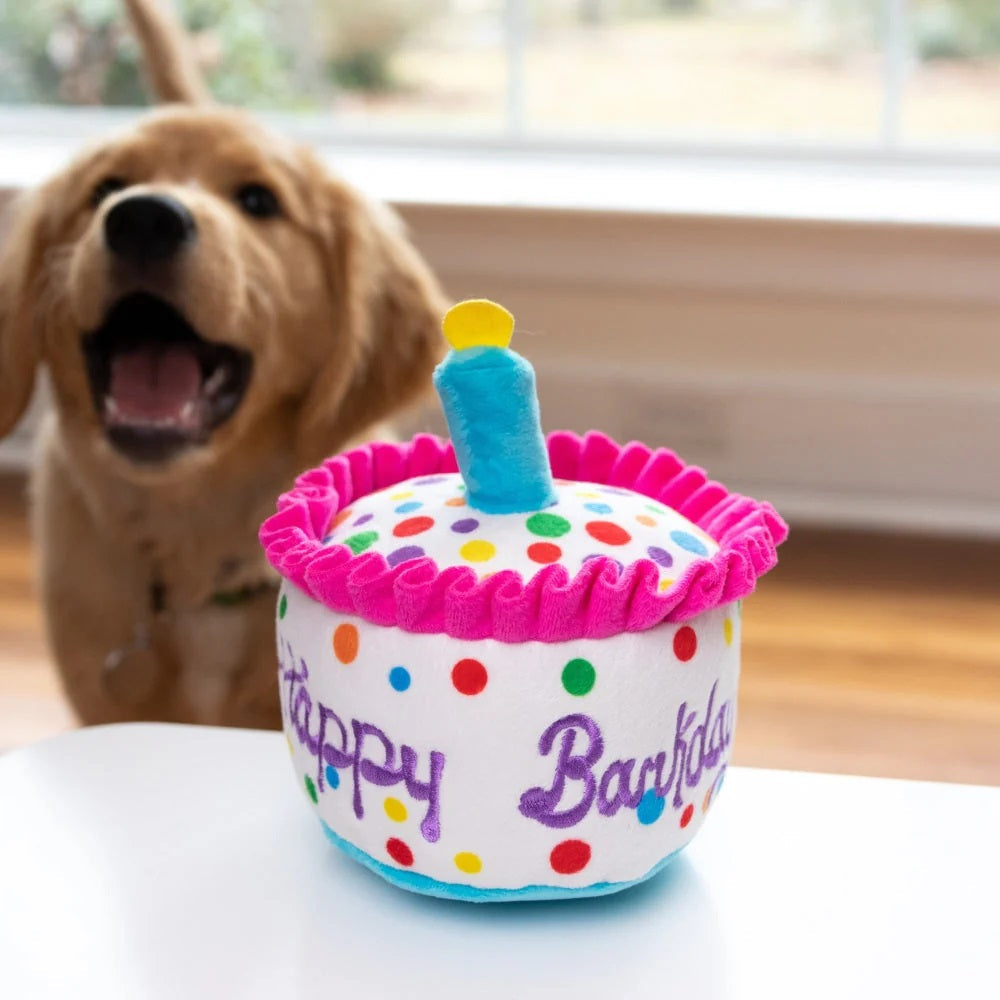 Happy Barkday Cake Dog Plush Toy