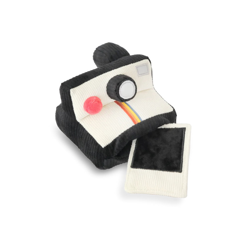Instant Camera Snuffle + Squeaky Dog Toy