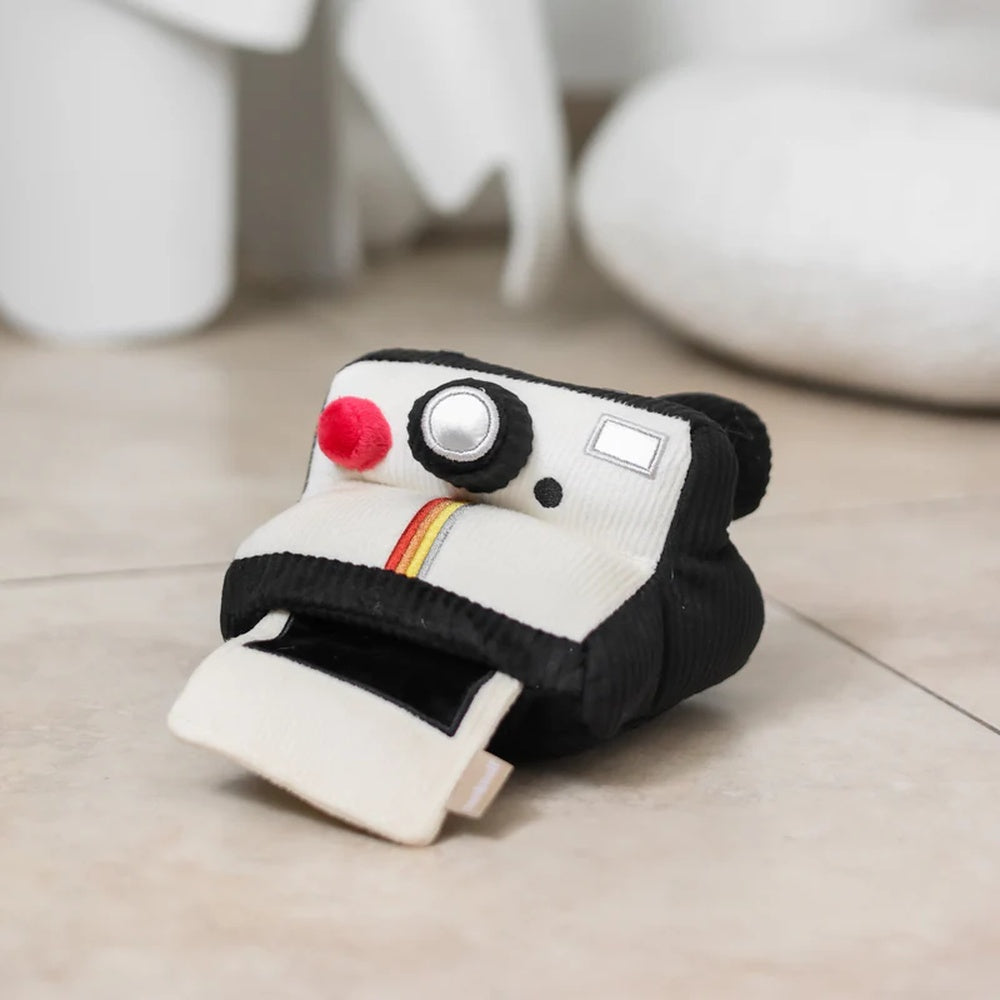 Instant Camera Snuffle + Squeaky Dog Toy