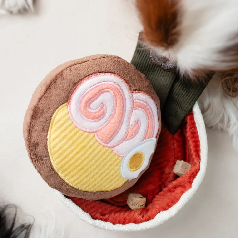 Ramen Snuffle + Squeaky Dog Toy