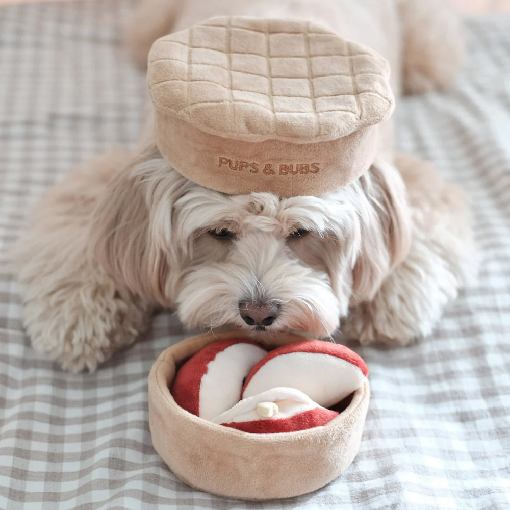 Apple Pie Nosework Dog Plush Toy
