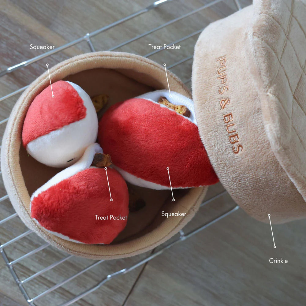 Apple Pie Nosework Dog Plush Toy