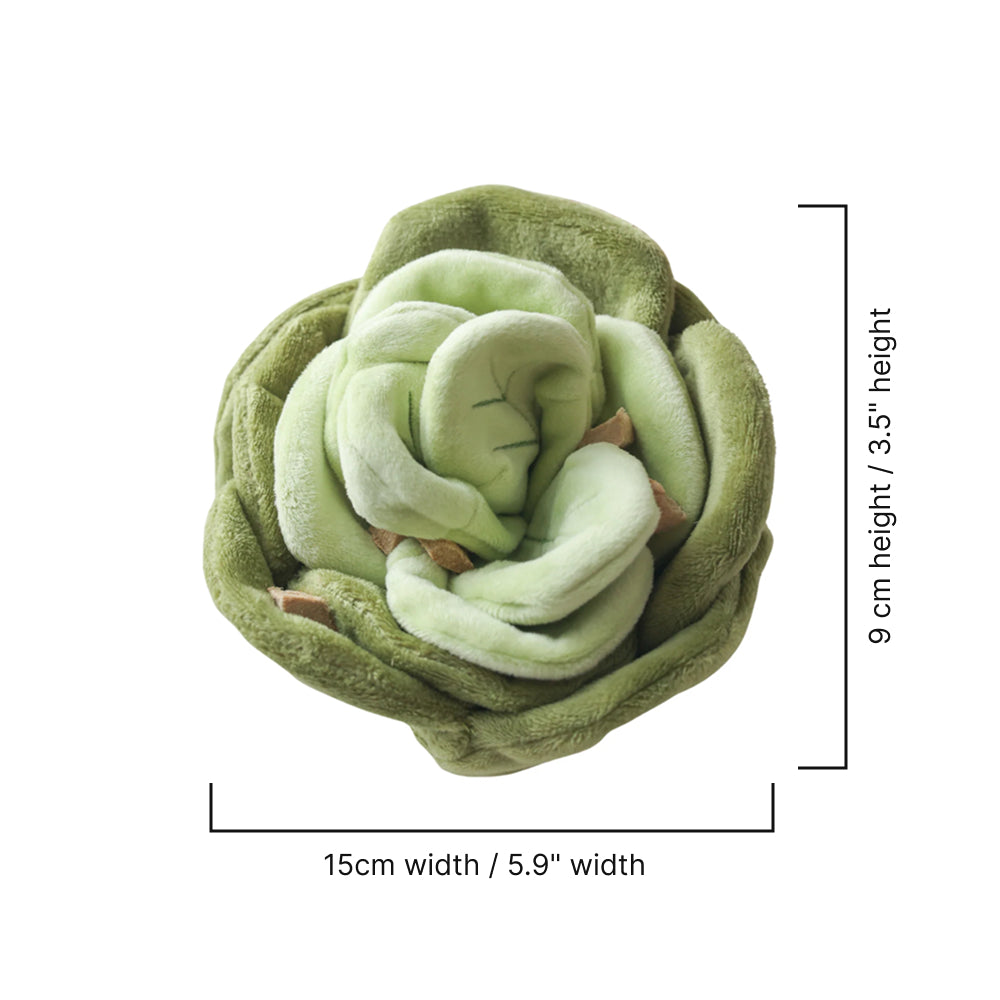 Snuffle Cabbage Nosework Dog Plush Toy