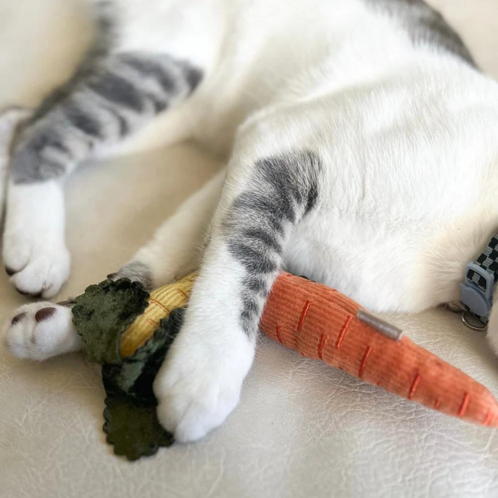 Baby Carrot Set Of 2 Pcs Cat Toy