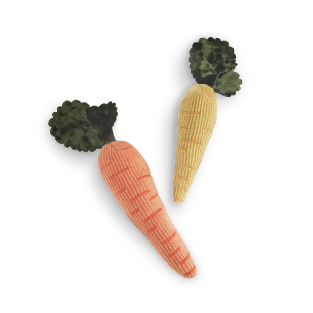 Baby Carrot Set Of 2 Pcs Cat Toy